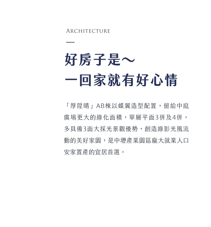 好房子是～一回家就有好心情